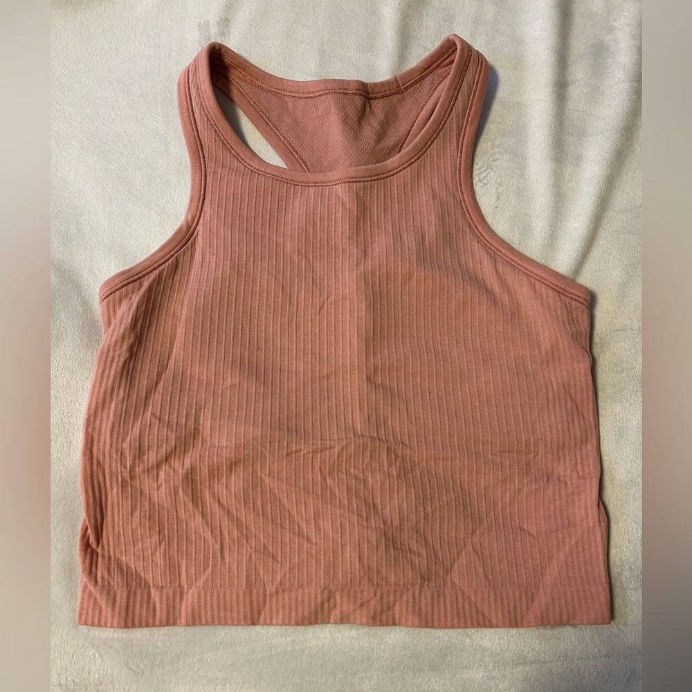 Lululemon ebb to street cropped racerback tank